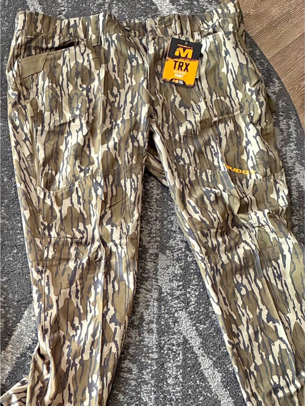 Men's Camo Hunting Pants - Olive/Beige
